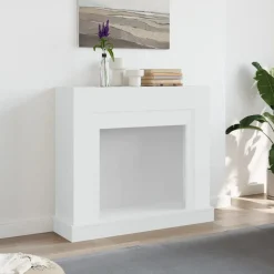 vidaXL Haardombouw 100x30x87,5 cm bewerkt hout wit