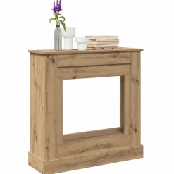 vidaXL Haardombouw 90x30x90 cm bewerkt hout artisanaal eikenkleurig