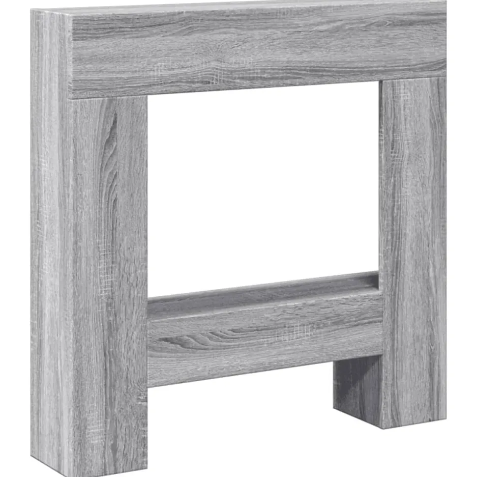 vidaXL Haardombouw 81x18x82 cm bewerkt hout grijs sonoma eikenkleur