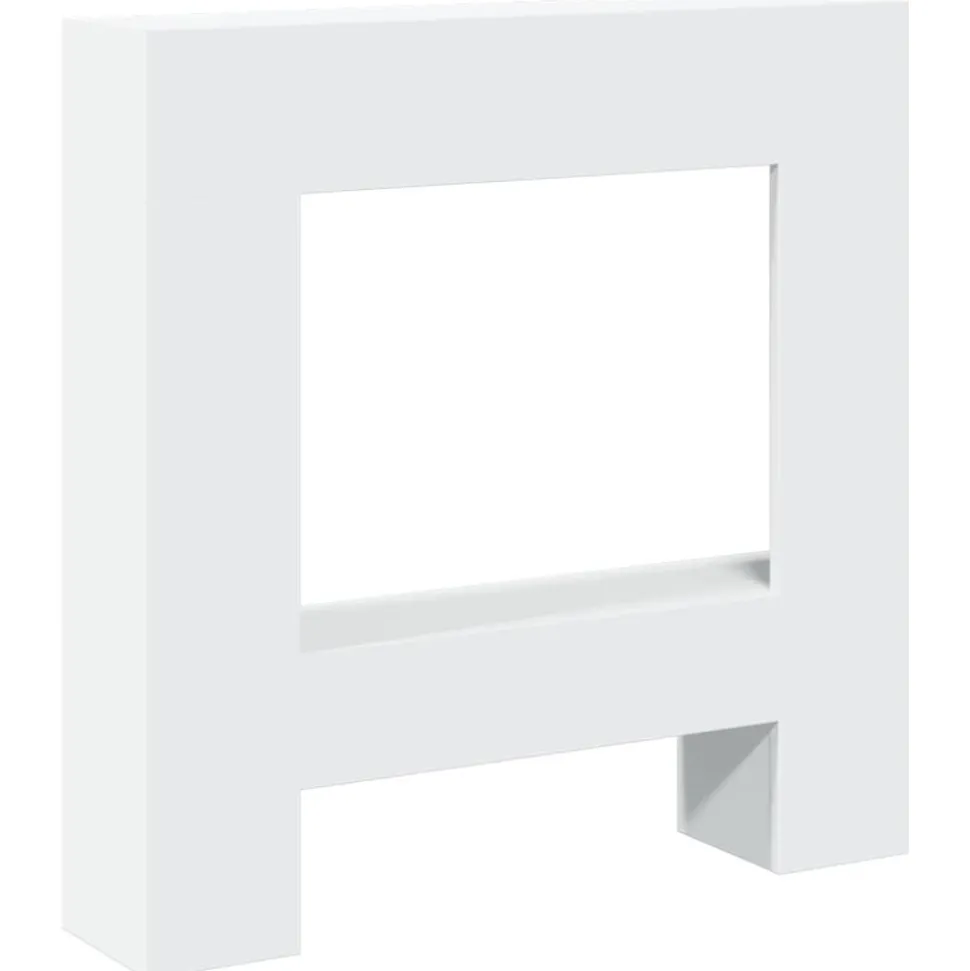 vidaXL Haardombouw 81x18x82 cm bewerkt hout wit