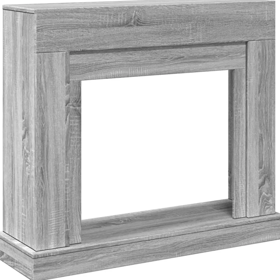 vidaXL Haardombouw 100x30x87,5 cm bewerkt hout grijs sonoma eikenkleur