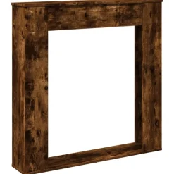 vidaXL Haardombouw 100x20x100 cm bewerkt hout gerookt eikenkleurig