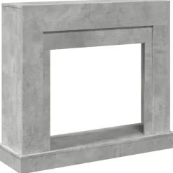 vidaXL Haardombouw 100x30x87,5 cm bewerkt hout betongrijs