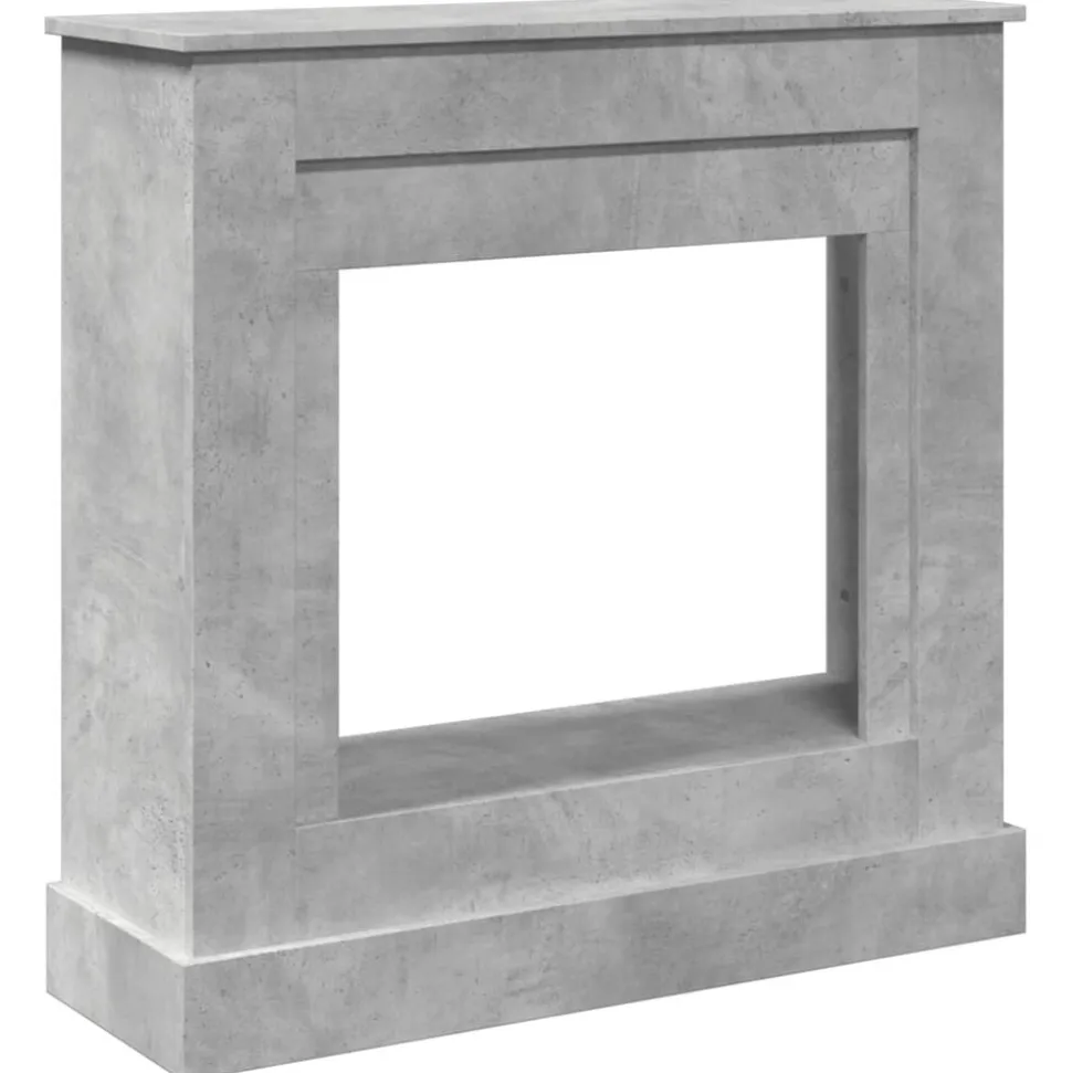 vidaXL Haardombouw 90x30x90 cm bewerkt hout betongrijs