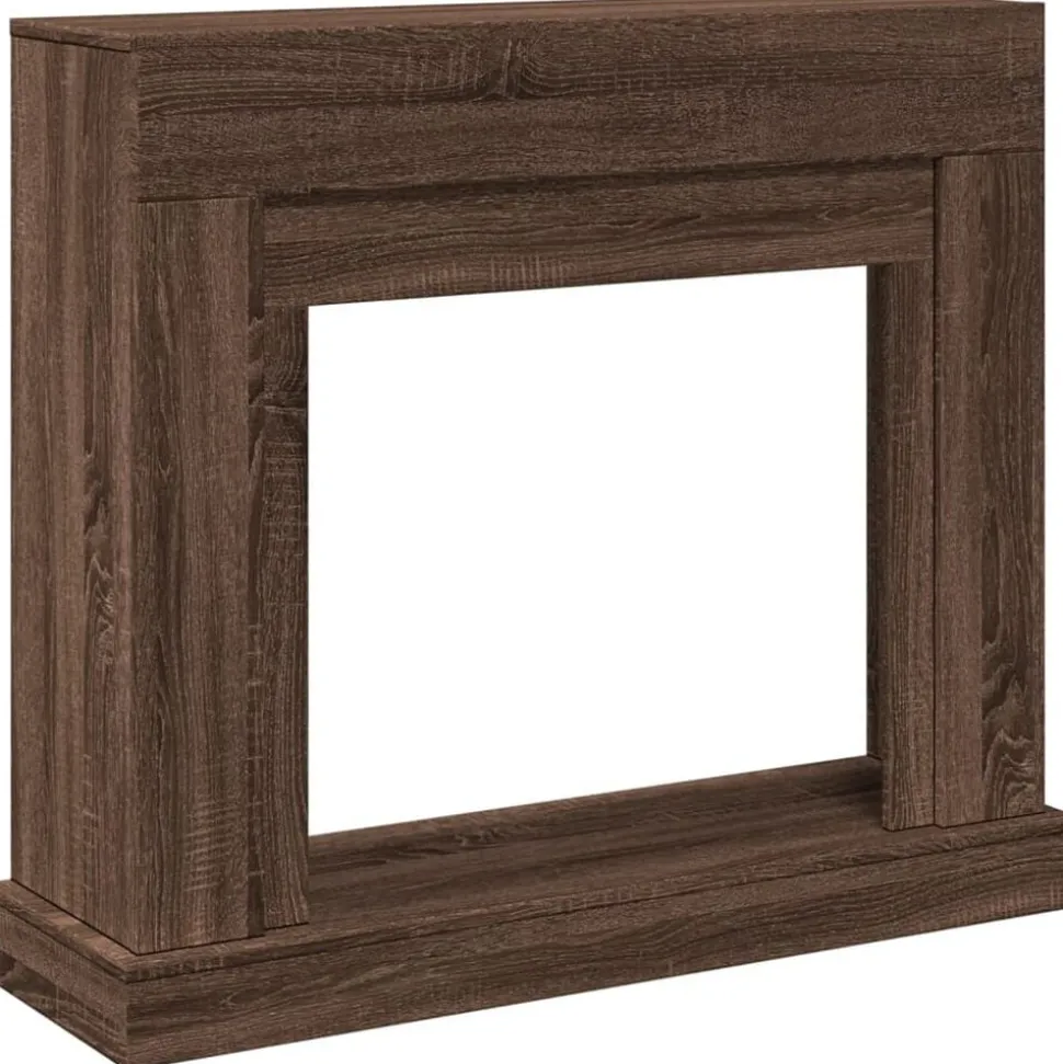 vidaXL Haardombouw 100x30x87,5 cm bewerkt hout bruin eikenkleurig