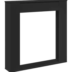 vidaXL Haardombouw 100x20x100 cm bewerkt hout zwart