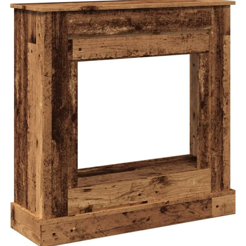 vidaXL Haardombouw 90x30x90 cm bewerkt hout oud houtkleurig