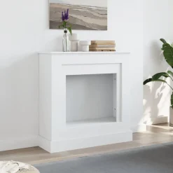 vidaXL Haardombouw 90x30x90 cm bewerkt hout wit
