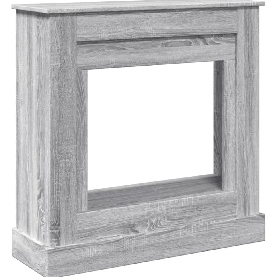 vidaXL Haardombouw 90x30x90 cm bewerkt hout grijs sonoma eikenkleur