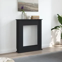 vidaXL Haardombouw 75x20x87,5 cm bewerkt hout zwart