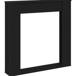 vidaXL Haardombouw Zwarte Eiken 100x20x100 cm Technisch Hout