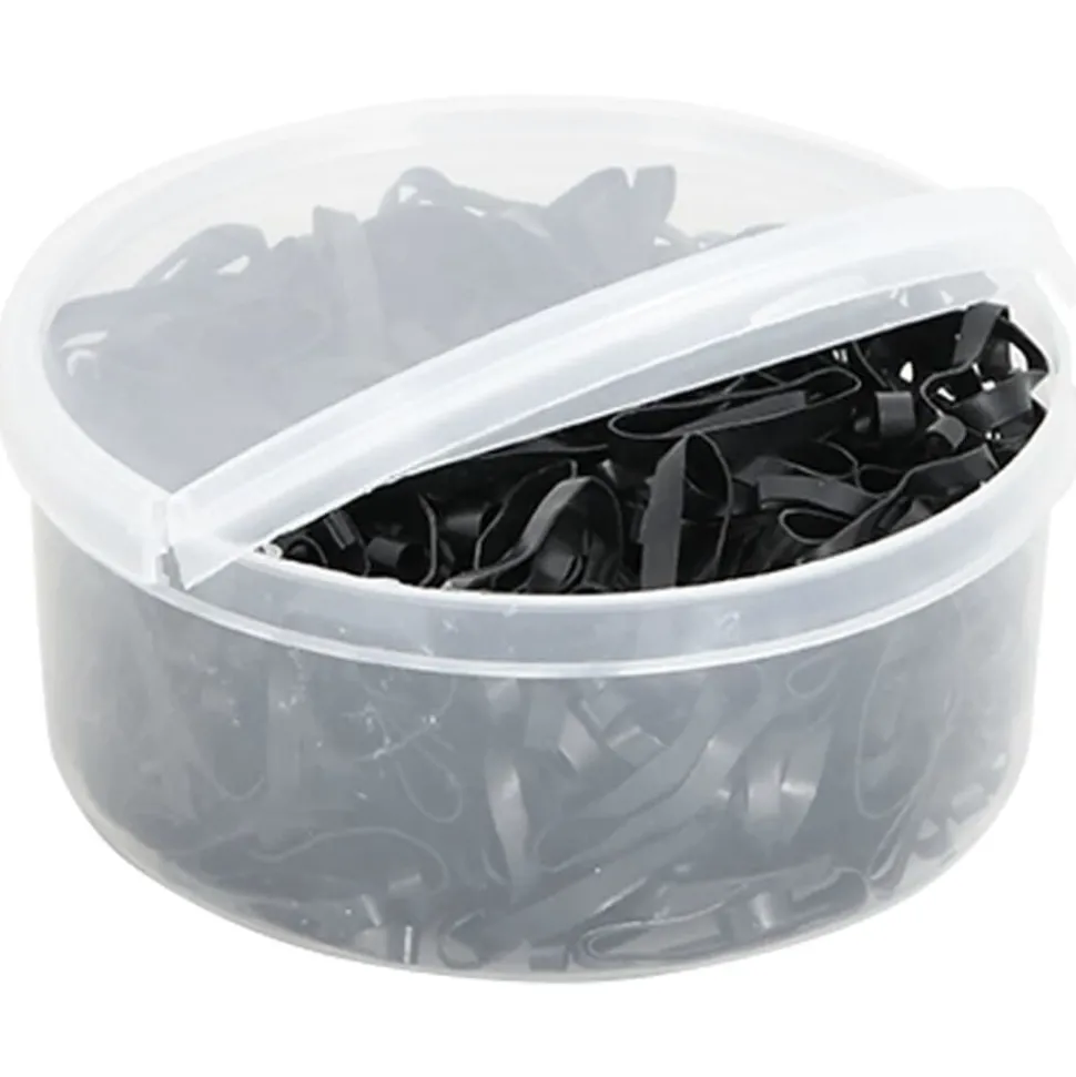vidaXL Haarelastiekjes paard 500 st silicone zwart