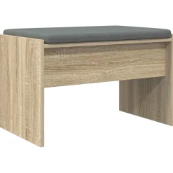 vidaXL Halbank met kussen Sonoma Eiken 63 x 38 x 40 cm