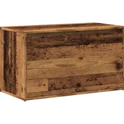 vidaXL Halbankje 80x40x45 cm bewerkt hout oud houtkleurig