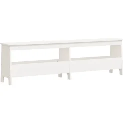 vidaXL Halbankje 160x28x45 cm massief grenenhout wit