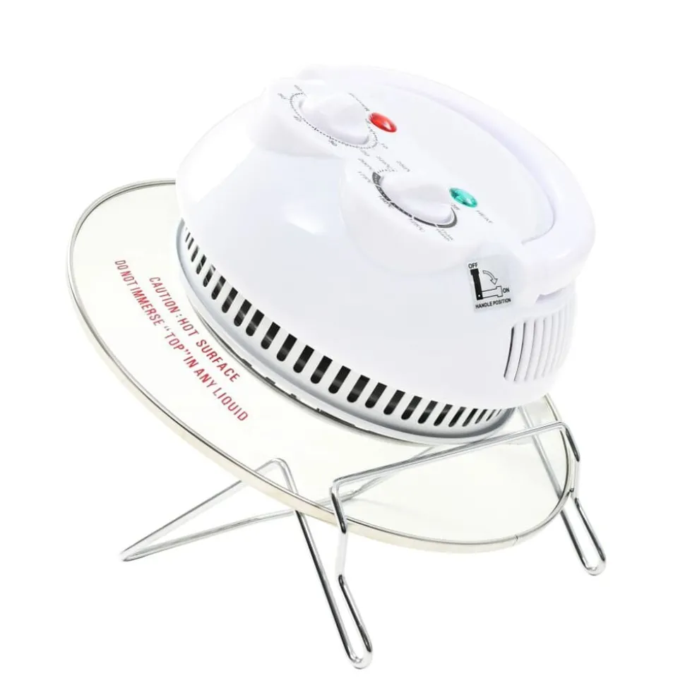 vidaXL Halogeen heteluchtoven met uitbreidingsring 800 W 10 L
