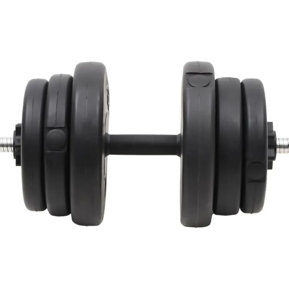 vidaXL Halter met gewichten 40 kg