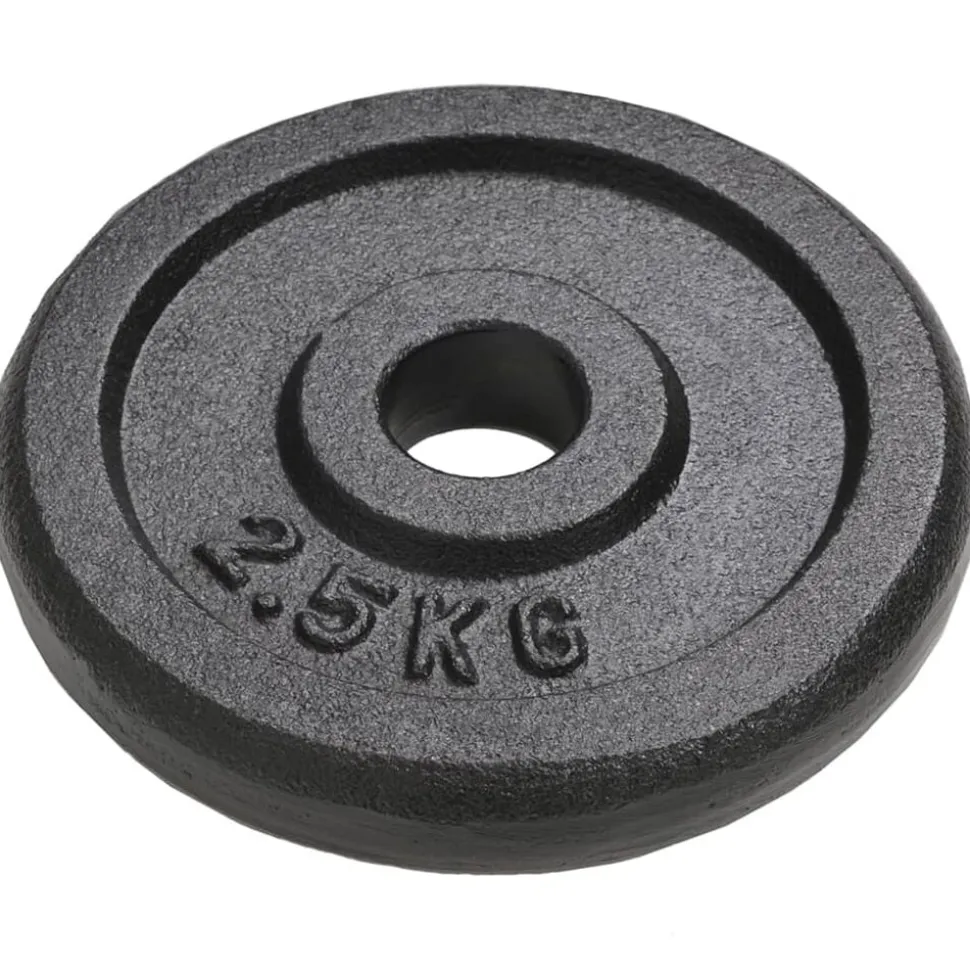 vidaXL Halterschijven 8 st 8x2,5 kg gietijzer