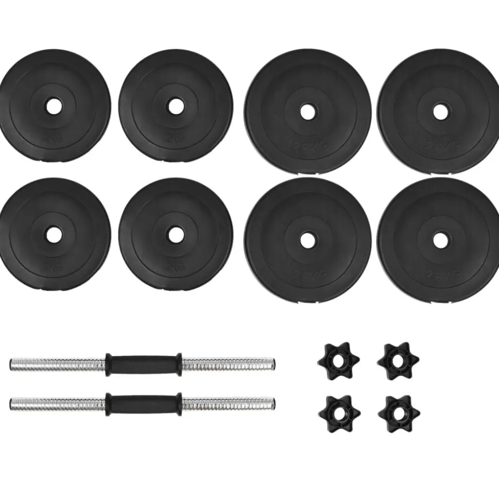 vidaXL Halterset 20 kg 14-delig