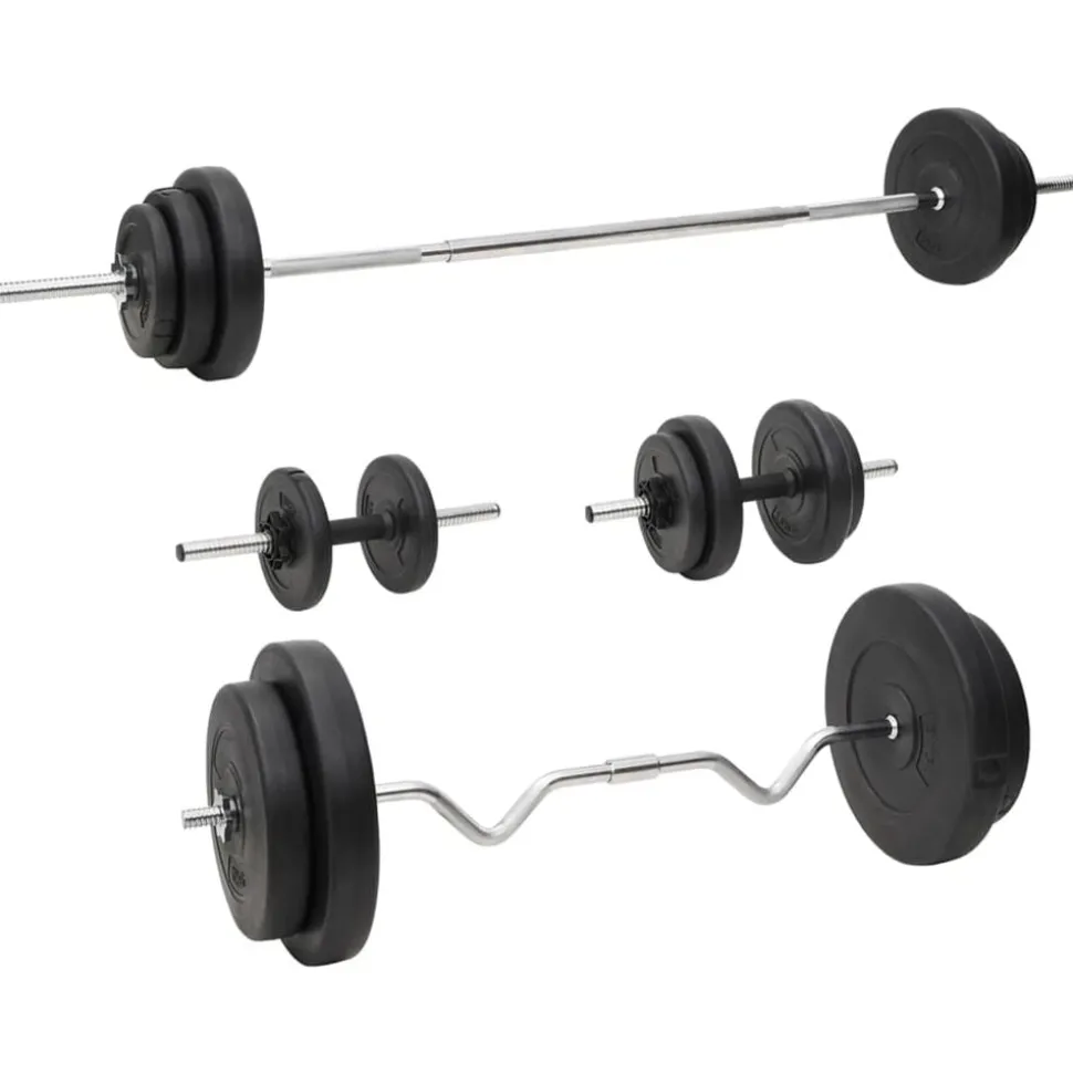 vidaXL Halterset met gewichten 90 kg