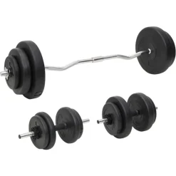 vidaXL Halterset met gewichten 60 kg