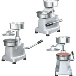 vidaXL Hamburgerpersmachine met 500 scheidingsbladen 10 cm aluminium