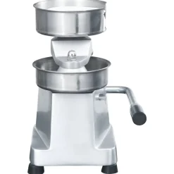 vidaXL Hamburgerpersmachine met 500 scheidingsbladen 10 cm aluminium