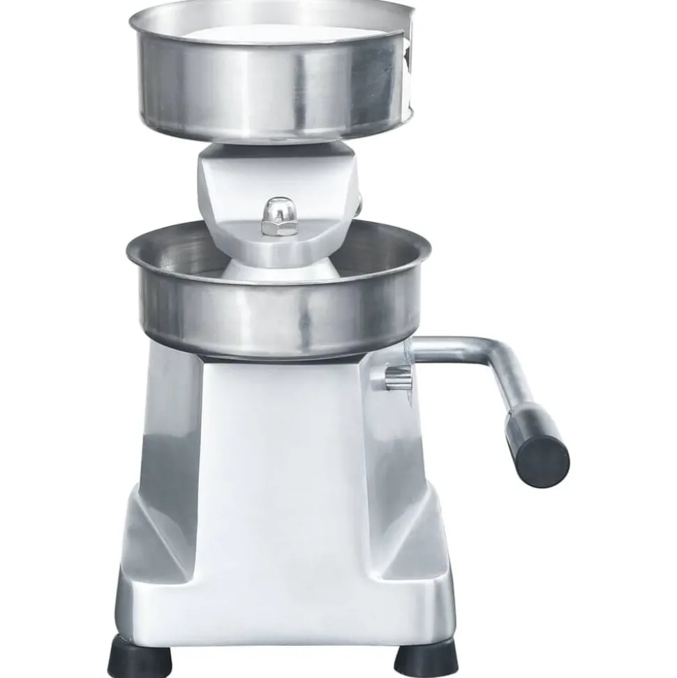 vidaXL Hamburgerpersmachine met 500 scheidingsbladen 10 cm aluminium