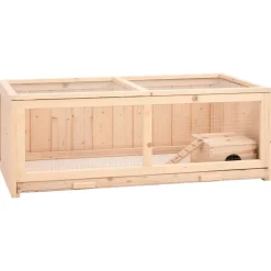vidaXL Hamsterkooi 104x52x38 cm massief vurenhout