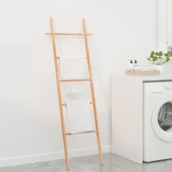 vidaXL Handdoekenladder 170 cm massief walnotenhout