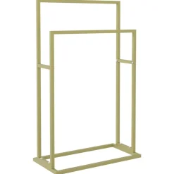 vidaXL Handdoekenrek vrijstaand 48x24x78,5 cm ijzer goudkleurig