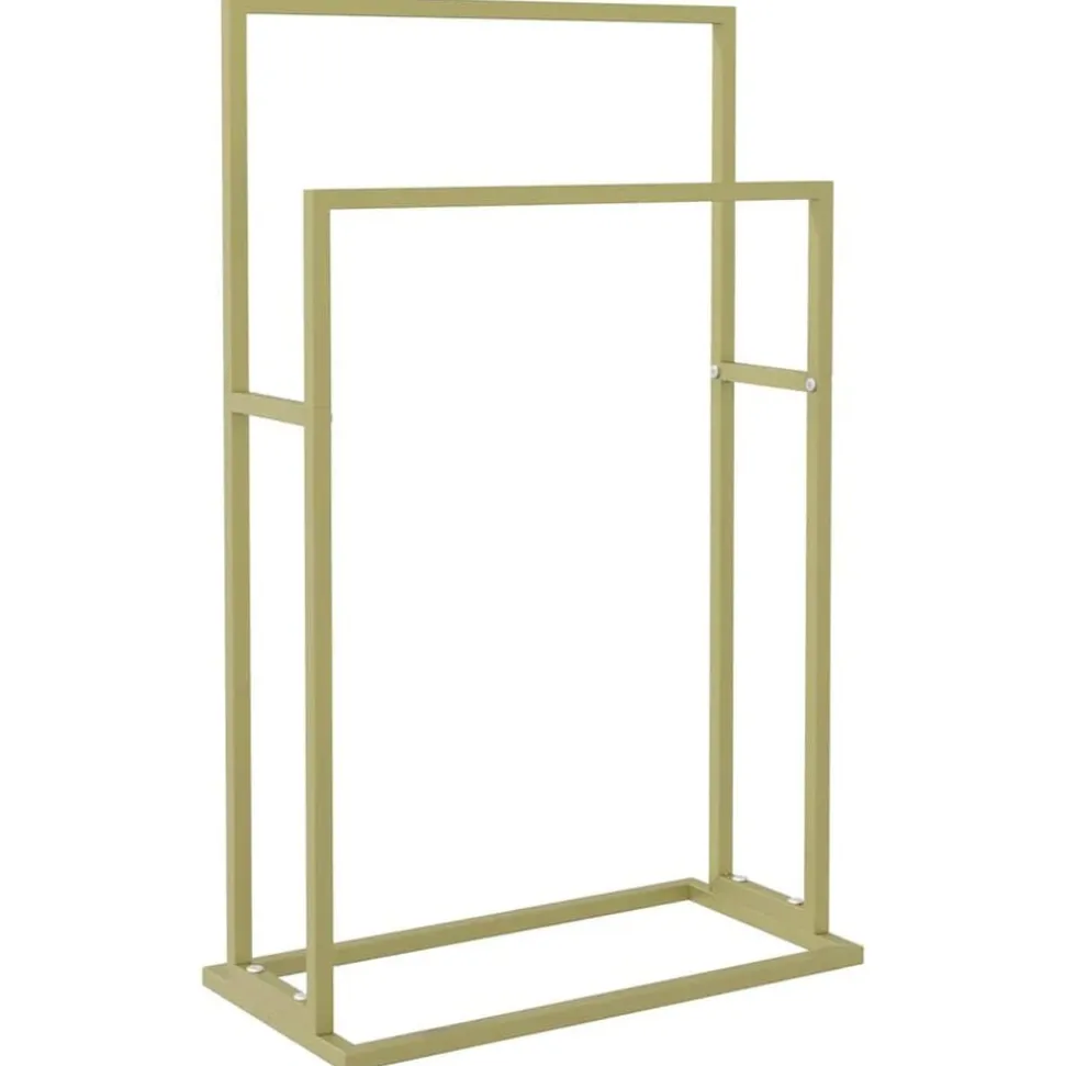 vidaXL Handdoekenrek vrijstaand 48x24x78,5 cm ijzer goudkleurig