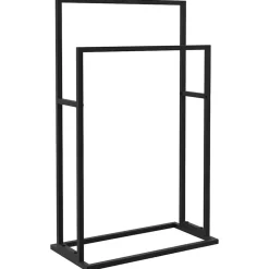 vidaXL Handdoekenrek vrijstaand 48x24x78,5 cm ijzer zwart
