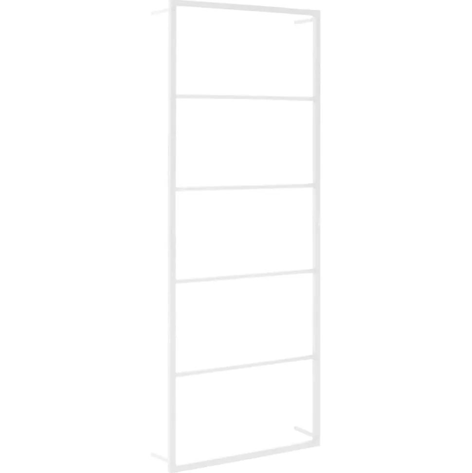 vidaXL Handdoekenrek Wit 45x10x115 cm Staal
