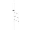 vidaXL Handdoekenrek 47x280 cm aluminium