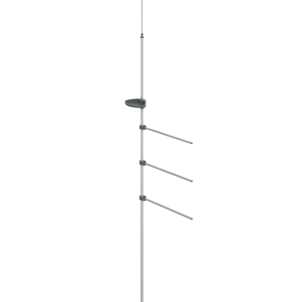 vidaXL Handdoekenrek 47x280 cm aluminium