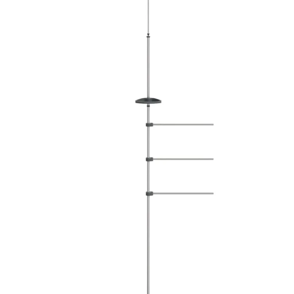 vidaXL Handdoekenrek 47x280 cm aluminium