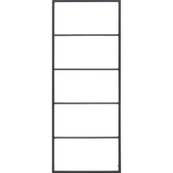 vidaXL Handdoekenrek 45x10x115 cm staal zwart
