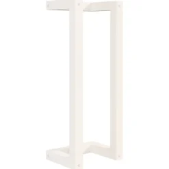 vidaXL Handdoekenrek 23x18x60 cm massief grenenhout wit