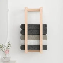 vidaXL Handdoekenrek 23x18x60 cm massief grenenhout