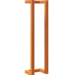 vidaXL Handdoekenrek 23x18x90 cm massief grenenhout wasbruin
