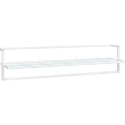 vidaXL Handdoekenrek 95x25x22 cm ijzer wit
