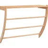 vidaXL Handdoekenrek 60x25,5x49 cm massief walnotenhout