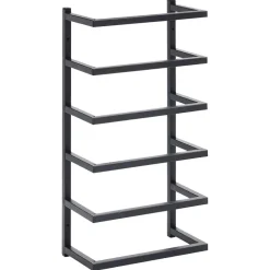 vidaXL Handdoekenrek 24x12x48 cm staal zwart