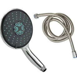 vidaXL Handdouche multifunctioneel met slang van 1,5 m chroomkleurig