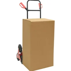 vidaXL Handtrolley Zwart en Rood 64,5 x 49,5 x 114 cm Staal