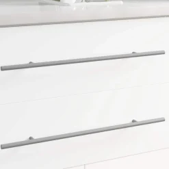 vidaXL Handvat 2 pcs Zilver 500 mm Staal