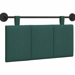 vidaXL Hangend Hoofdeinde Gestreept Donkergroen 90 x 55 x 5 cm Stof