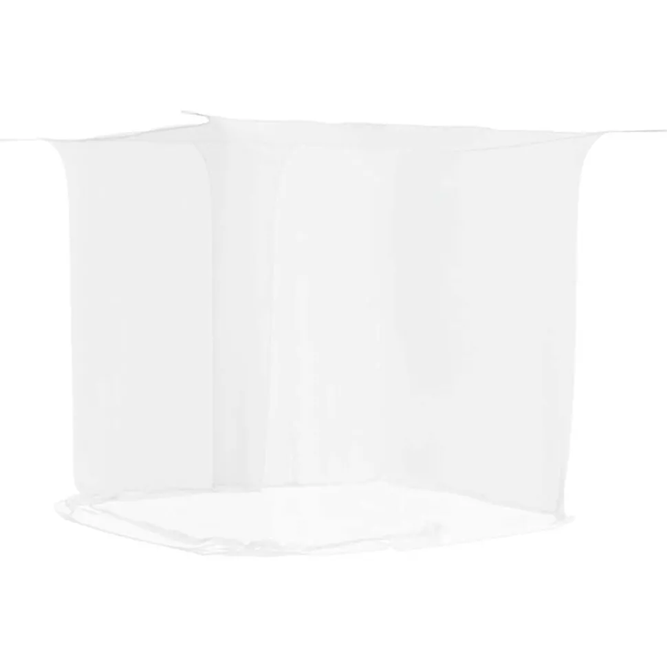 vidaXL Hangende klamboe 156 gaas 220x100x150 cm wit