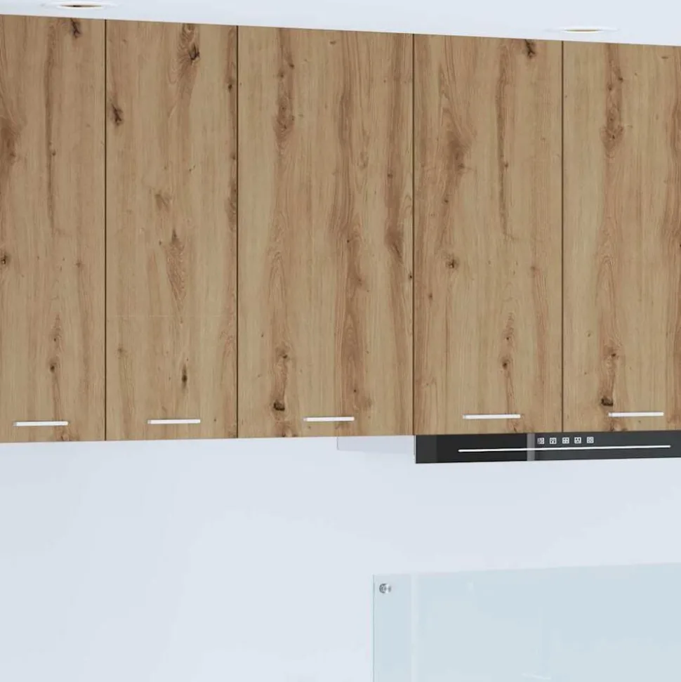 vidaXL Hangkast Ambachtelijke Eik en Wit 40 x 31 x 80 cm Bewerkt hout